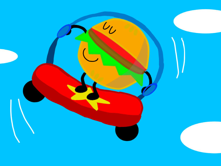 Good Burger Jump Rope Burger Jumping Rope on a SkateBoard? by SlatchWorld2 on DeviantArt