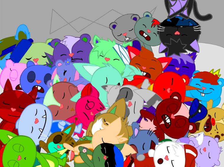 My new HTF characters sleeping by SlatchWorld2 on DeviantArt