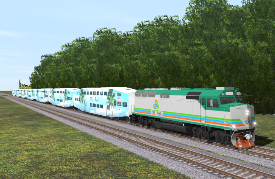 Tri Rail Engine Tri-rail F40PH style by CPTrainzkid on DeviantArt