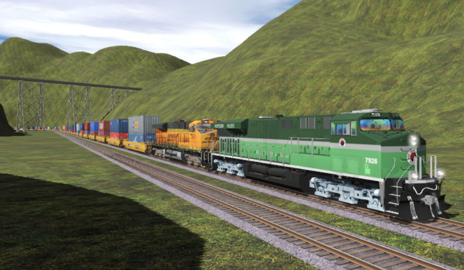 BNSF Northern Pacific Heritage Unit ES44AC By CPTrainzkid On DeviantArt bnsf-northern-pacific-heritage-unit-es44ac-by-cptrainzkid-on-deviantart