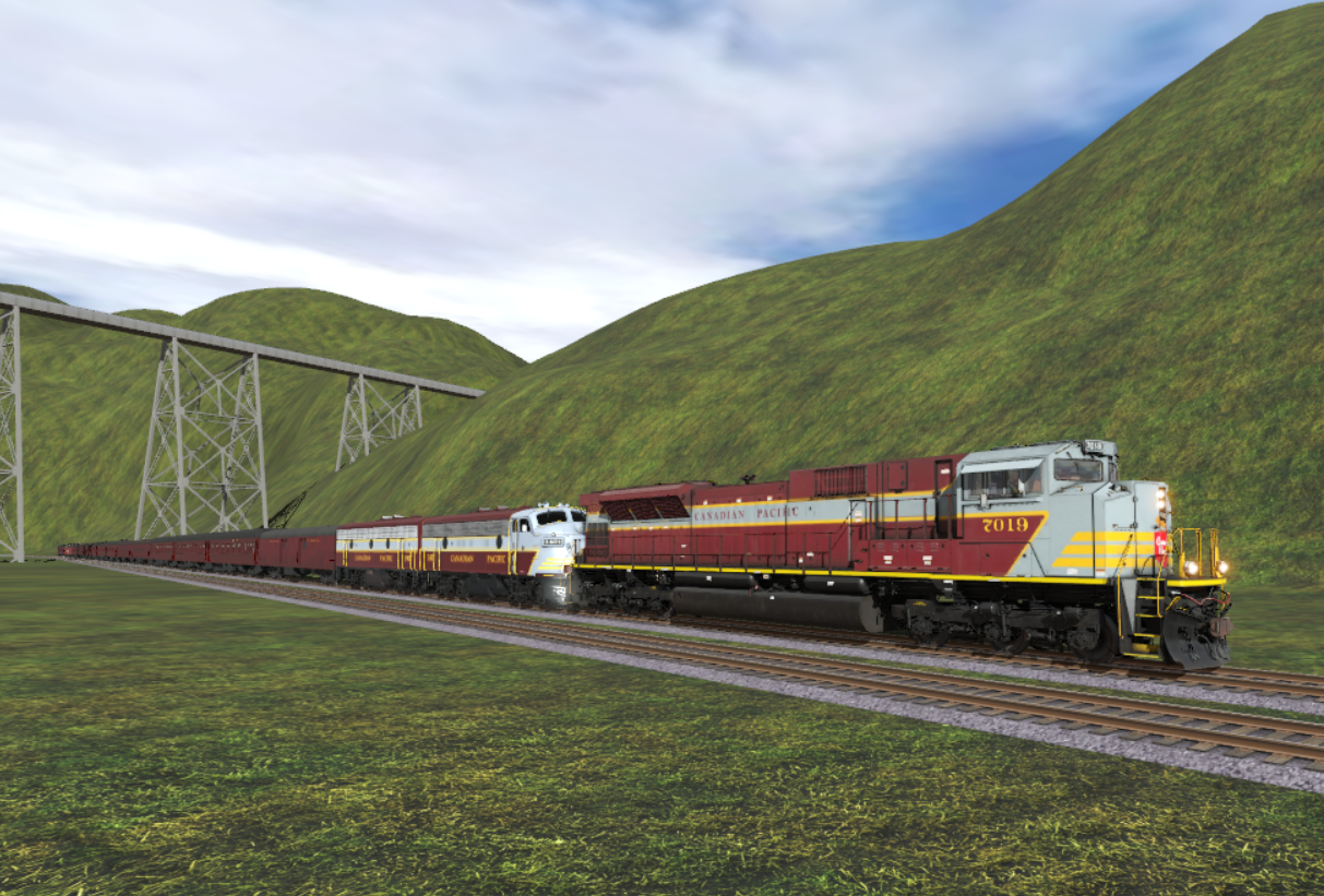 CP 7019 Heritage leads Royal CPR in Trainz 2019 by CPTrainzkid on ...