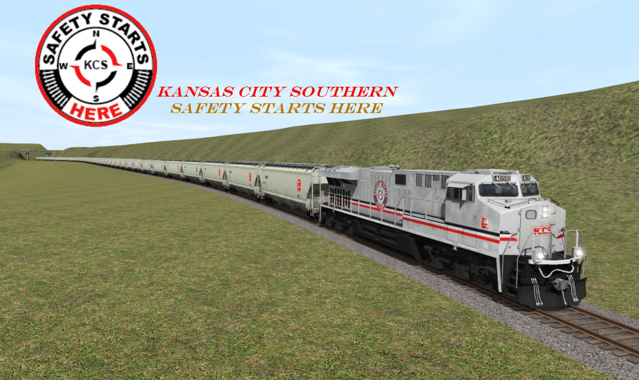 KCS Safety Starts Here ES44AC 4859 in Trainz 2019 by CPTrainzkid on ...