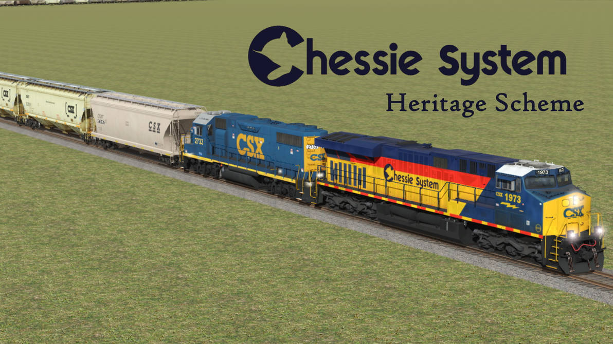 CSX 1973 Chessie System Heritage ES44AH in Trainz by CPTrainzkid on ...