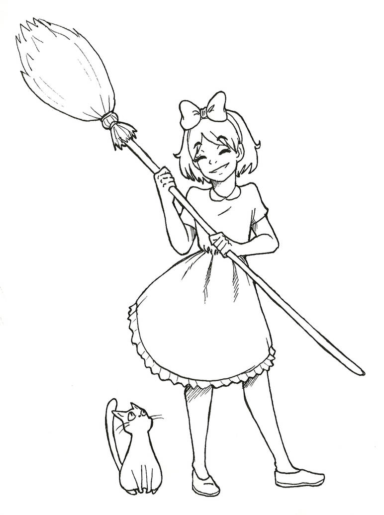 Kiki (lineart) by guardian-angel15 on DeviantArt