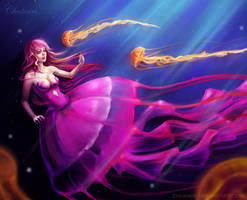 Pink Jellyfish Girl