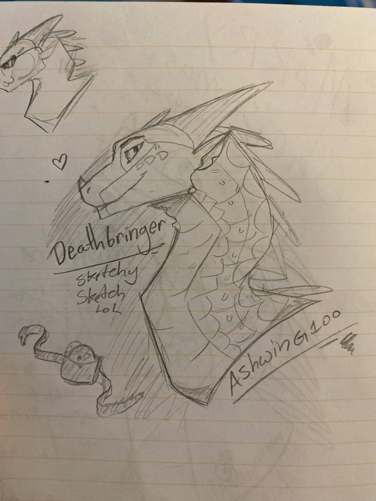 Little night sketch of our beloved deathbringer by ashwing100 on DeviantArt