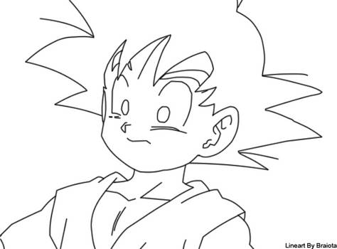 Goku Lineart