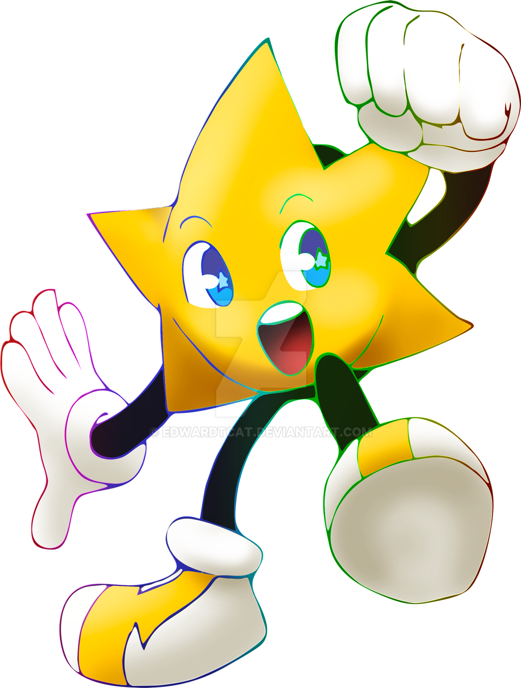 Ristar the Shooting Star by EdwardTCat on DeviantArt