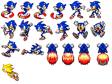 Sonic Sprite Sheet Pack 5 by SuperMarioFanDood on DeviantArt