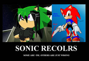 Demotivational  Sonic recolors