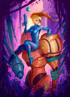 Samus Aran Tribute by Orangerainn