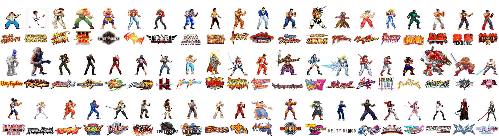 Fighting Game Protagonists by UrbanNeon on DeviantArt