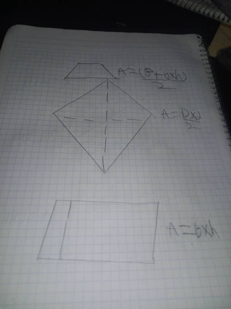A=(B+bxh)entre 2 a=Dxd entre dos a=bxh by holauwusoyvincenz90 on DeviantArt