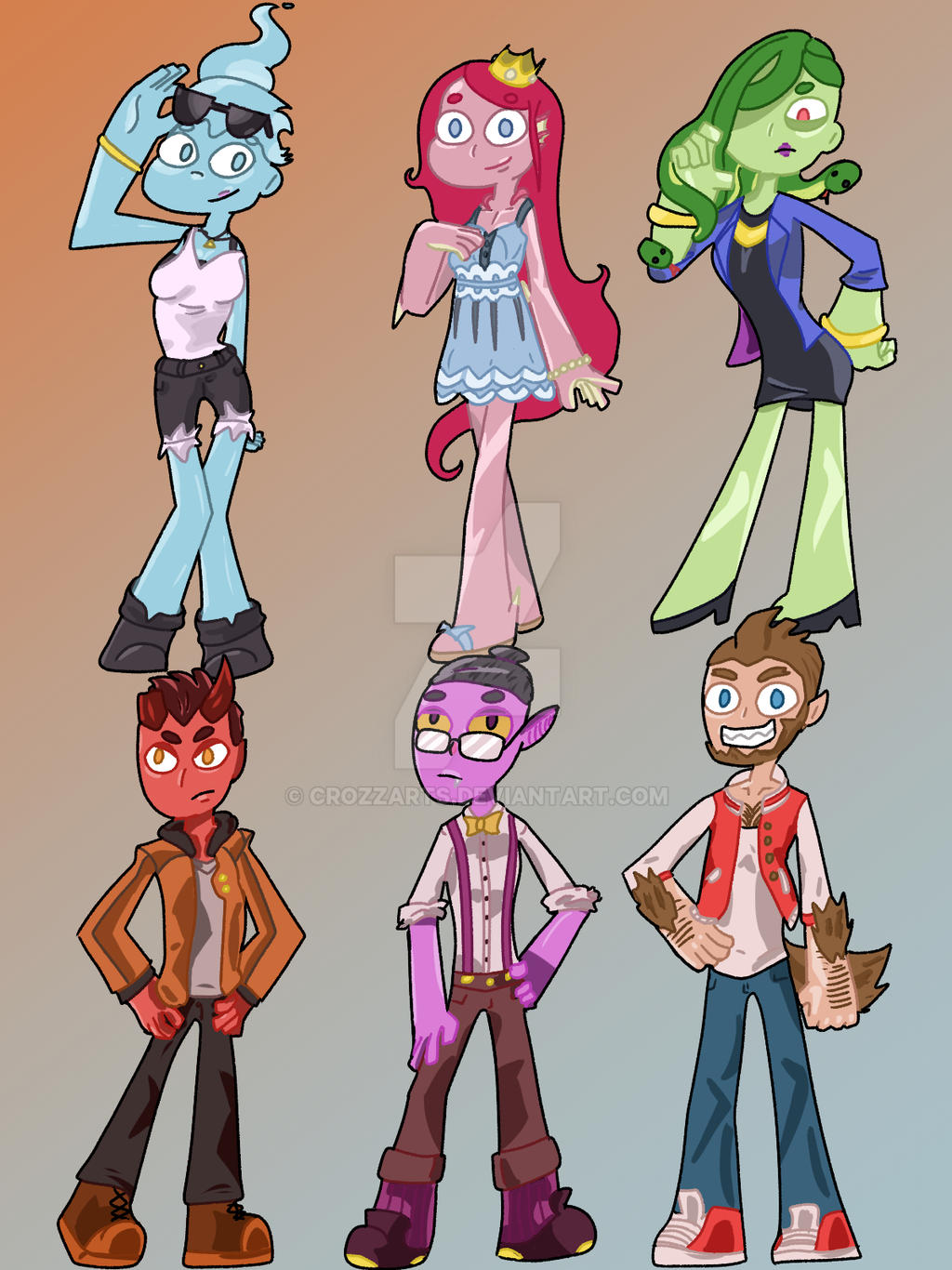 Monster Prom Characters (pre DLC) by Crozzarts on DeviantArt