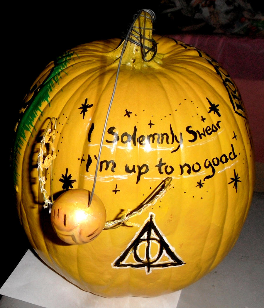 Harry Potter Golden Snitch Pumpkin
