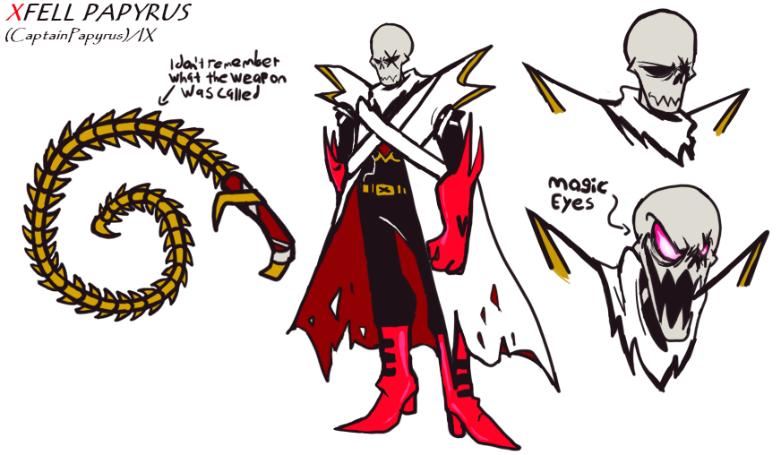 Xfell Papyrus take by Inkbrucel on DeviantArt