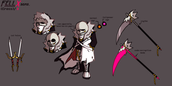 FellX sans New Reference Sheet! by Inkbrucel on DeviantArt