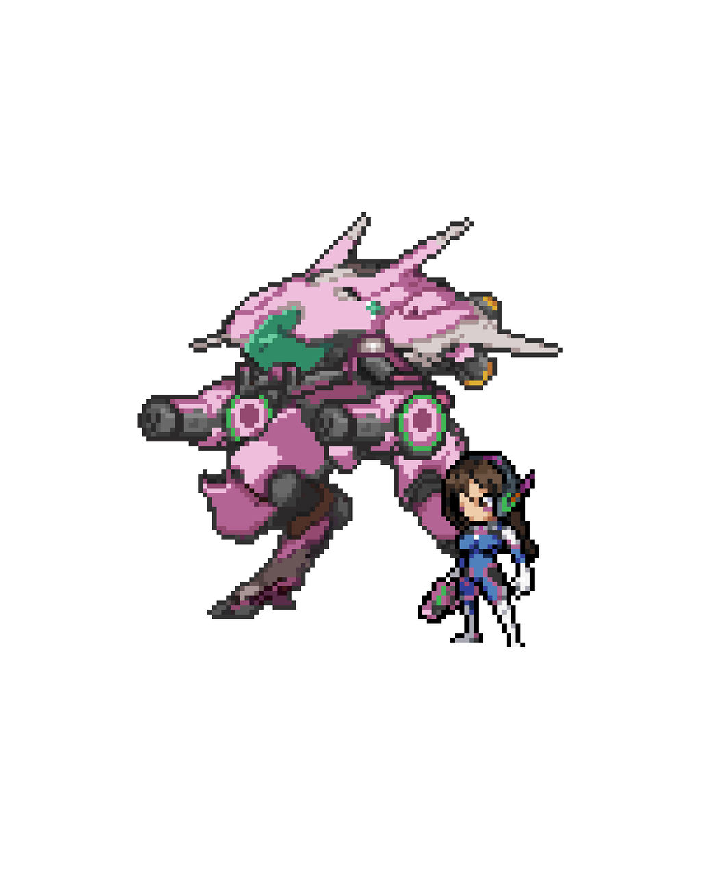 D'VA Pixel Art by SlickRickYB on DeviantArt