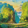 ghibli background by Jolie Jelly