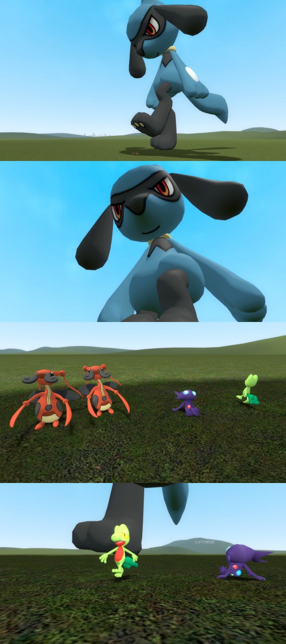 Giant Riolu (GMOD) Riolu The Big Stompy Pokemon by UselessGuy200 on DeviantArt
