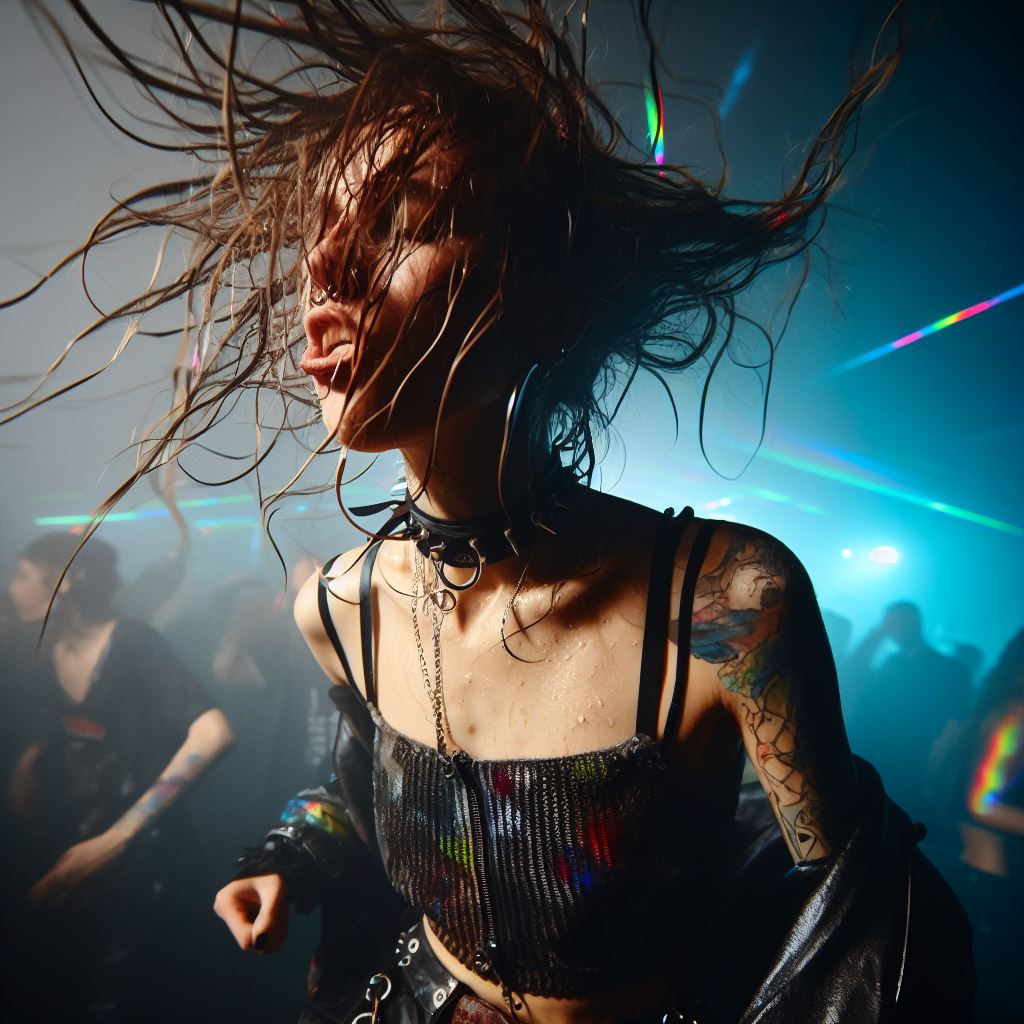 Pierced punk/goth chick at rave #13 by Wicke2D on DeviantArt