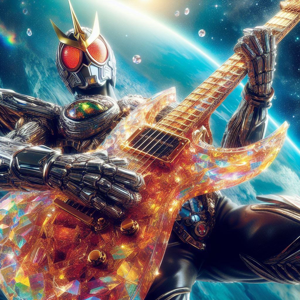 Rider Rocking Led Background Kamen Rider Rocking in Space by Wicke2D on DeviantArt