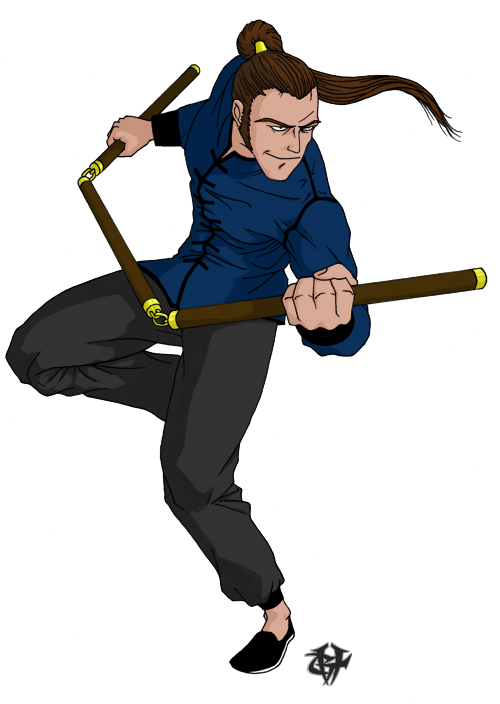 Kung Fu Guy in color