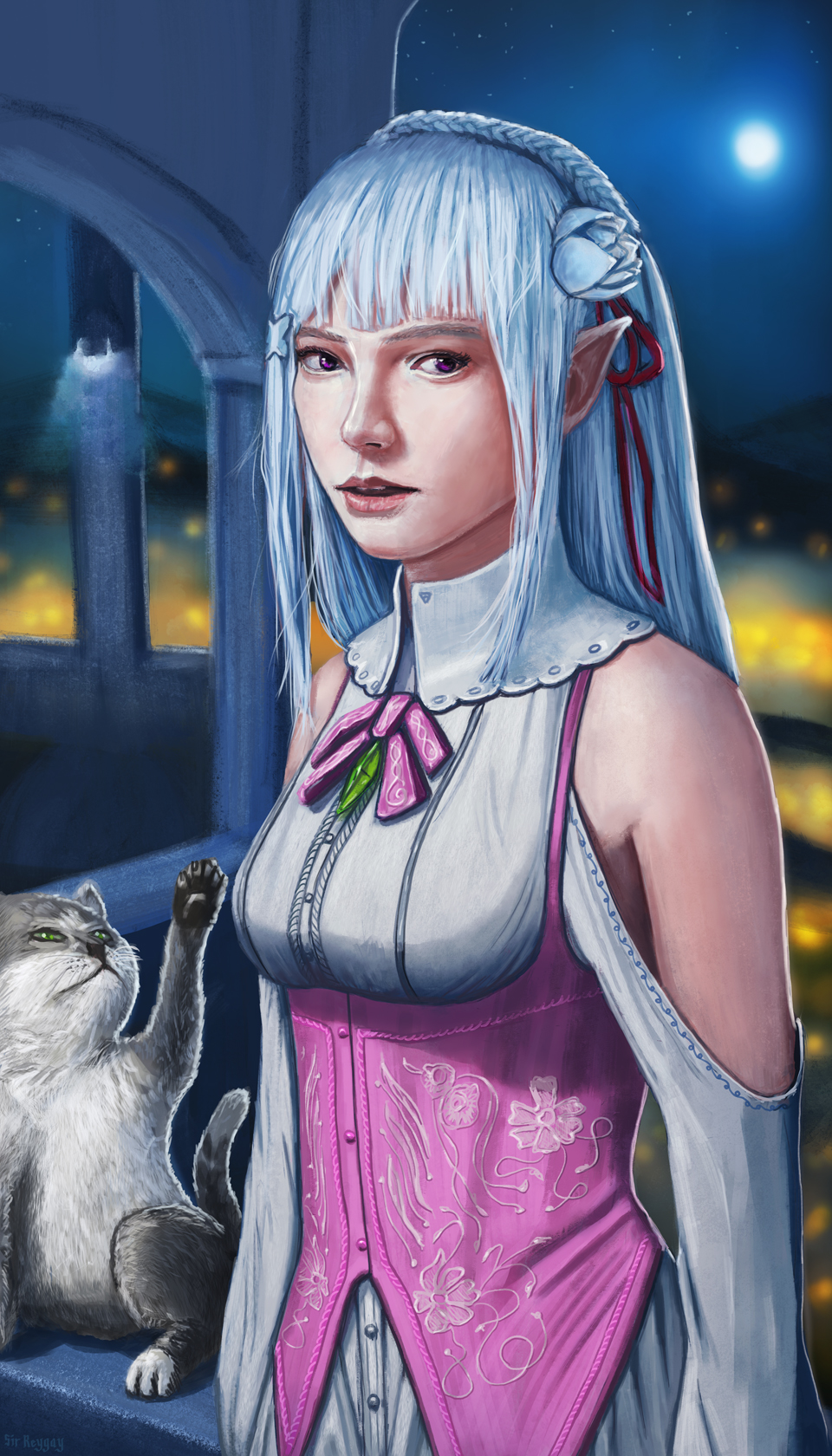 Emilia From Re Zero Digital Drawing Feat Puck By Reymdraws On Deviantart Emilia From Re Zero Digital Drawing Feat Puck By Reymdraws On Deviantart