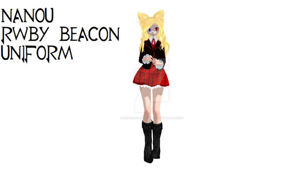 MMD Nanou Model rwby uniform (NEVER BE FOR DL)