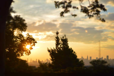 Sunset from Park in Ridgewood NY