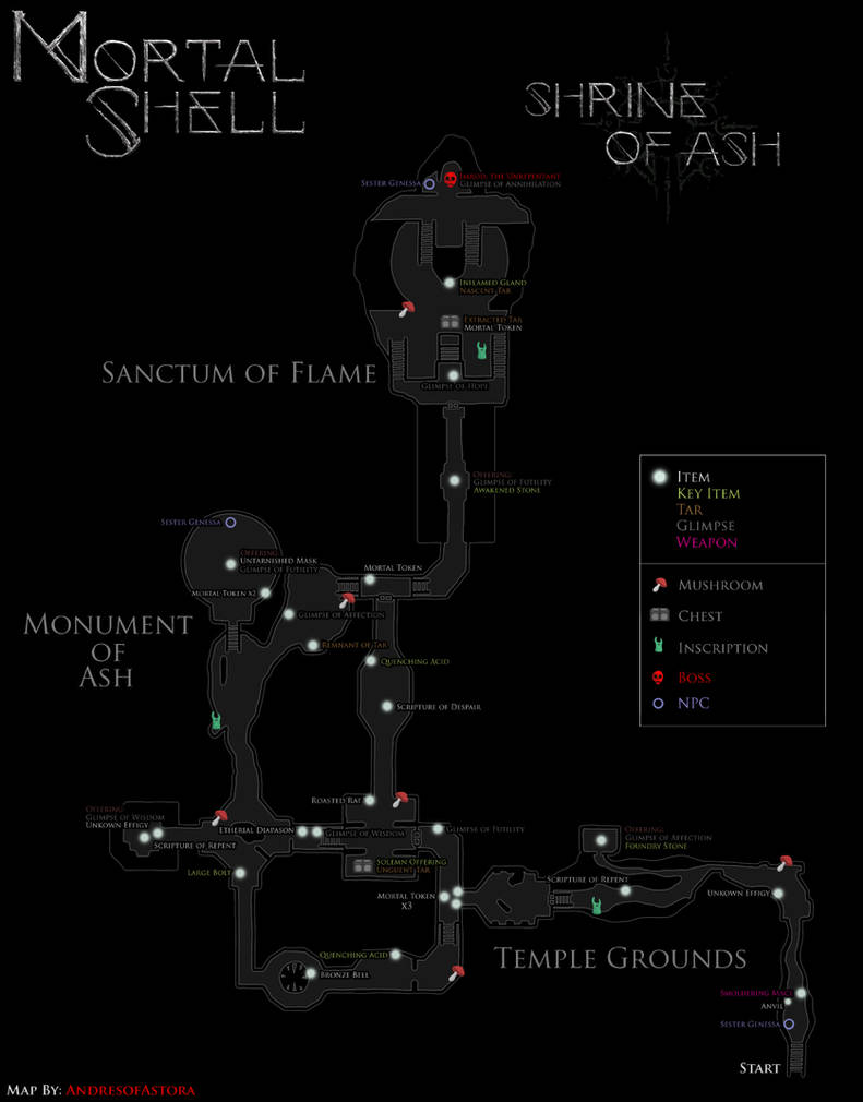 Mortal Shell Maps - Shrine of Ash by spencerandres001 on DeviantArt