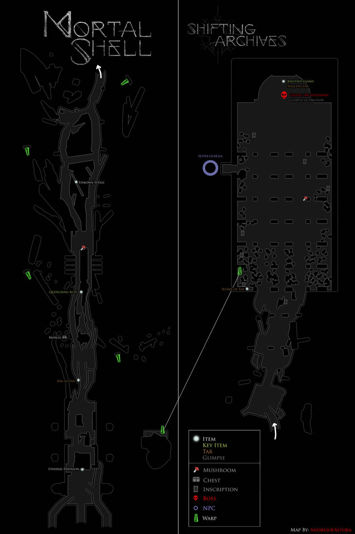 Mortal Shell Map - Shifting Archives by spencerandres001 on DeviantArt