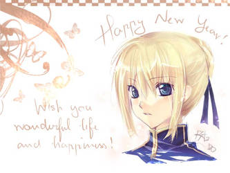 HNY : saber fanart