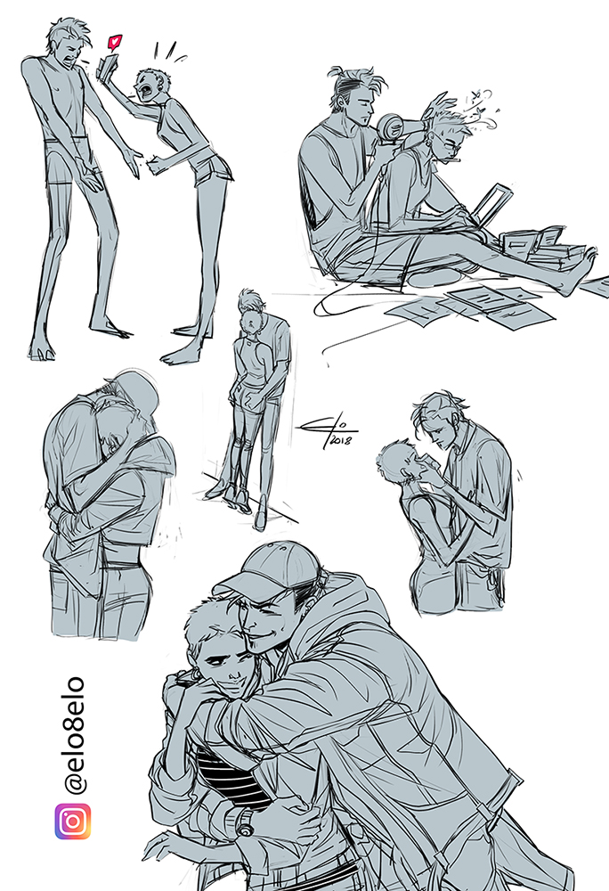 My ocs couple by eloelo