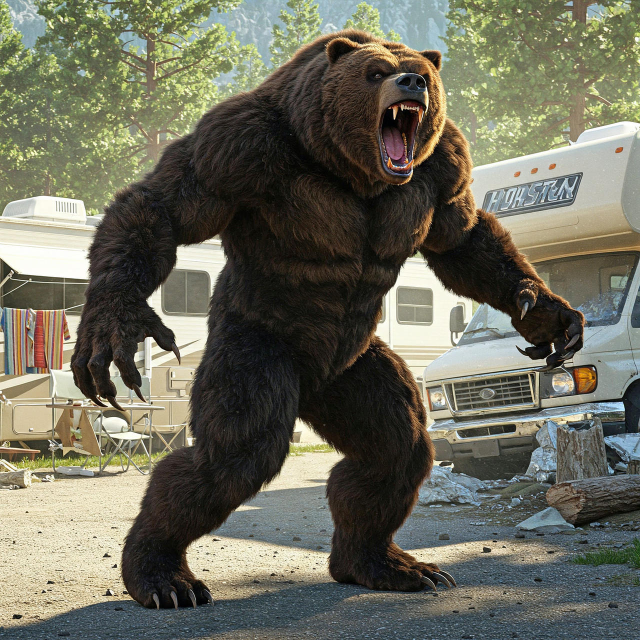 Werebear Size Example Werebear by CyberCreations1987 on DeviantArt