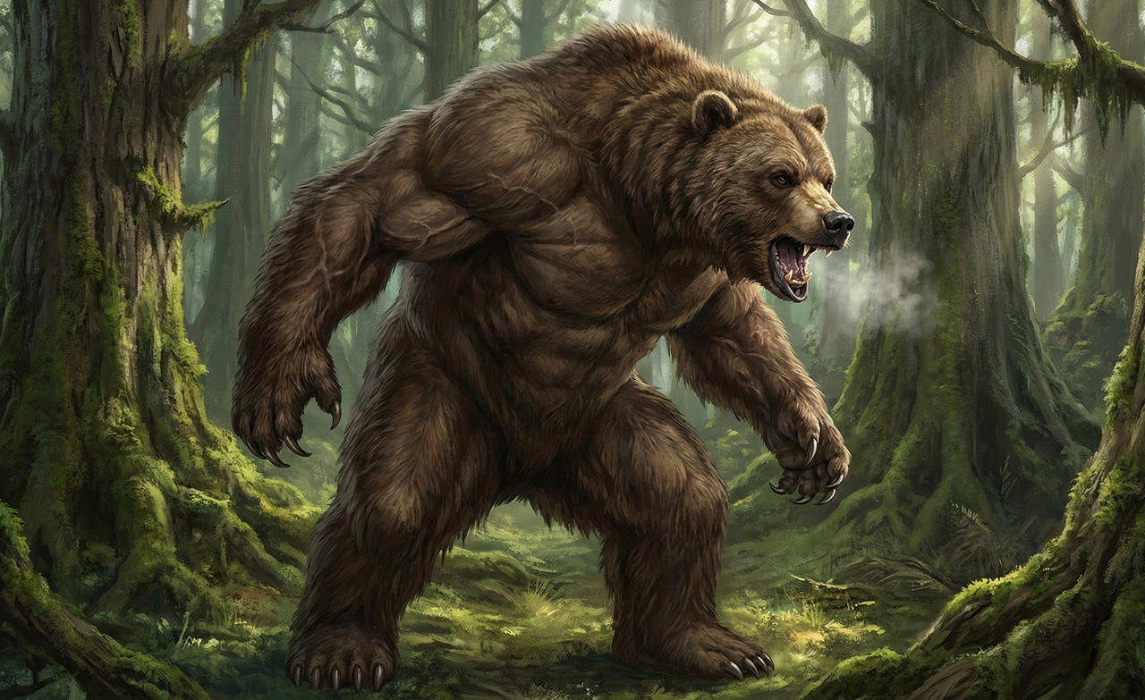 Werebear Size Example Werebear by CyberCreations1987 on DeviantArt