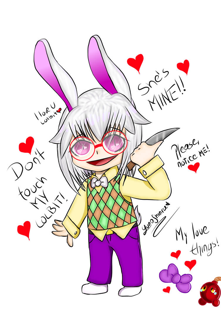 Yandy Rabbit Yandere! White Rabbit by YunoShinra on DeviantArt