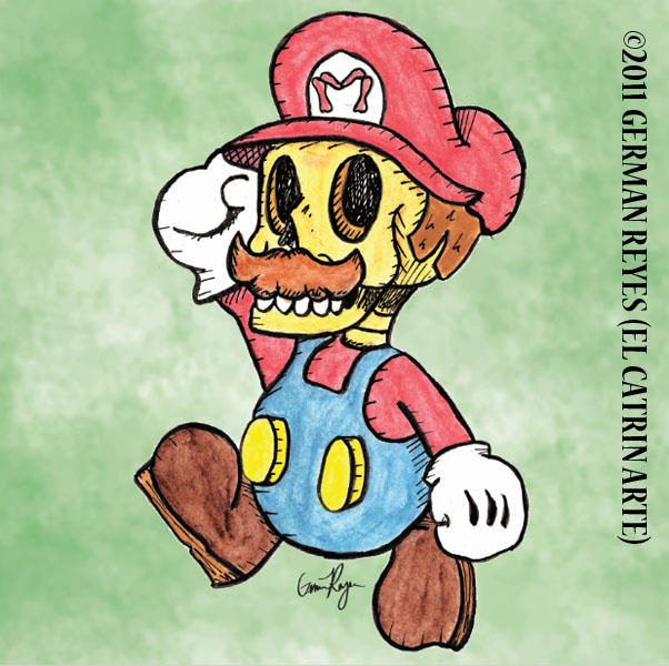 Ded Mario Dead Mario by elcatrinarte on DeviantArt