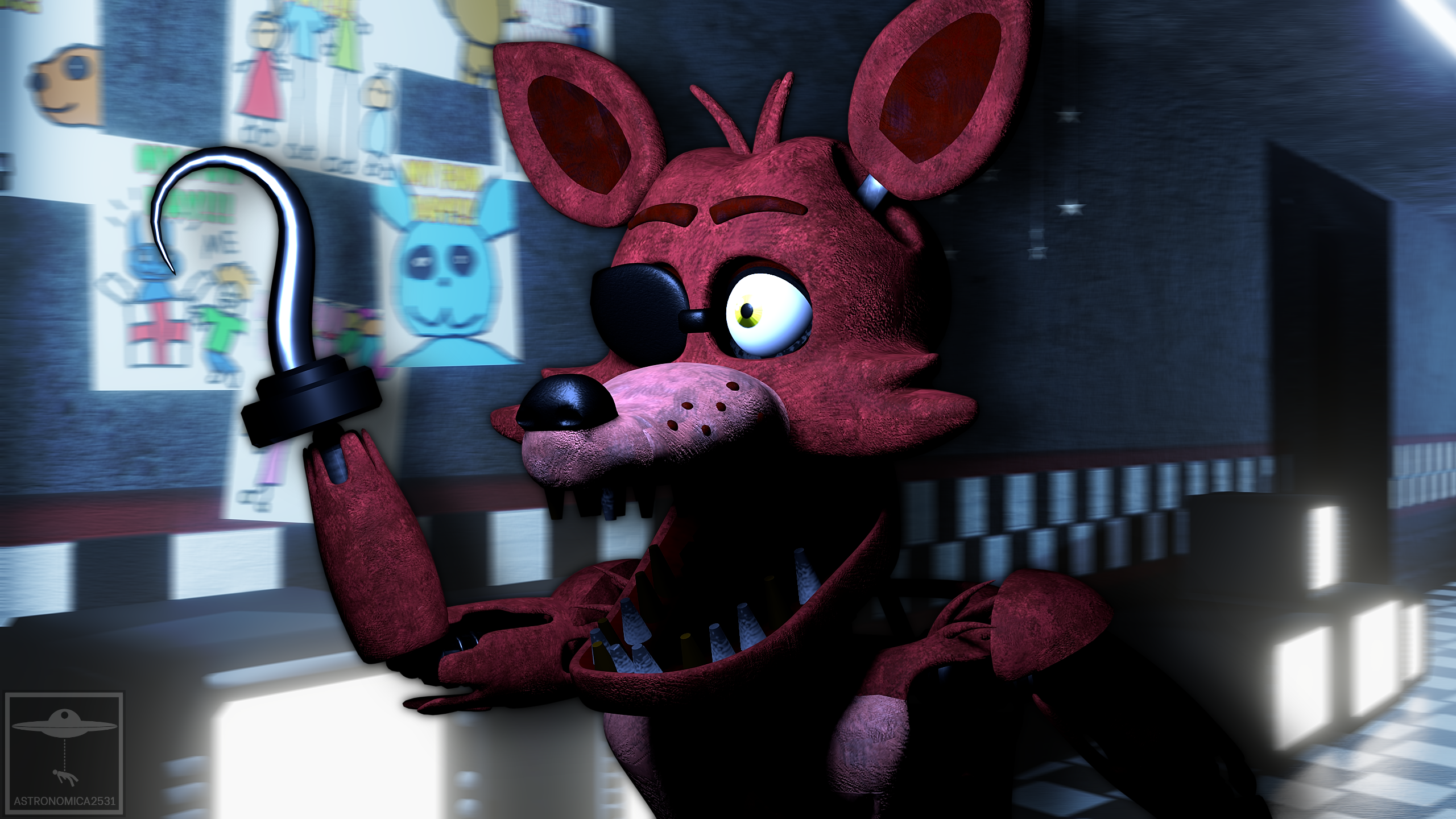 Withered Foxy Full Body by FnaFcontinued on DeviantArt