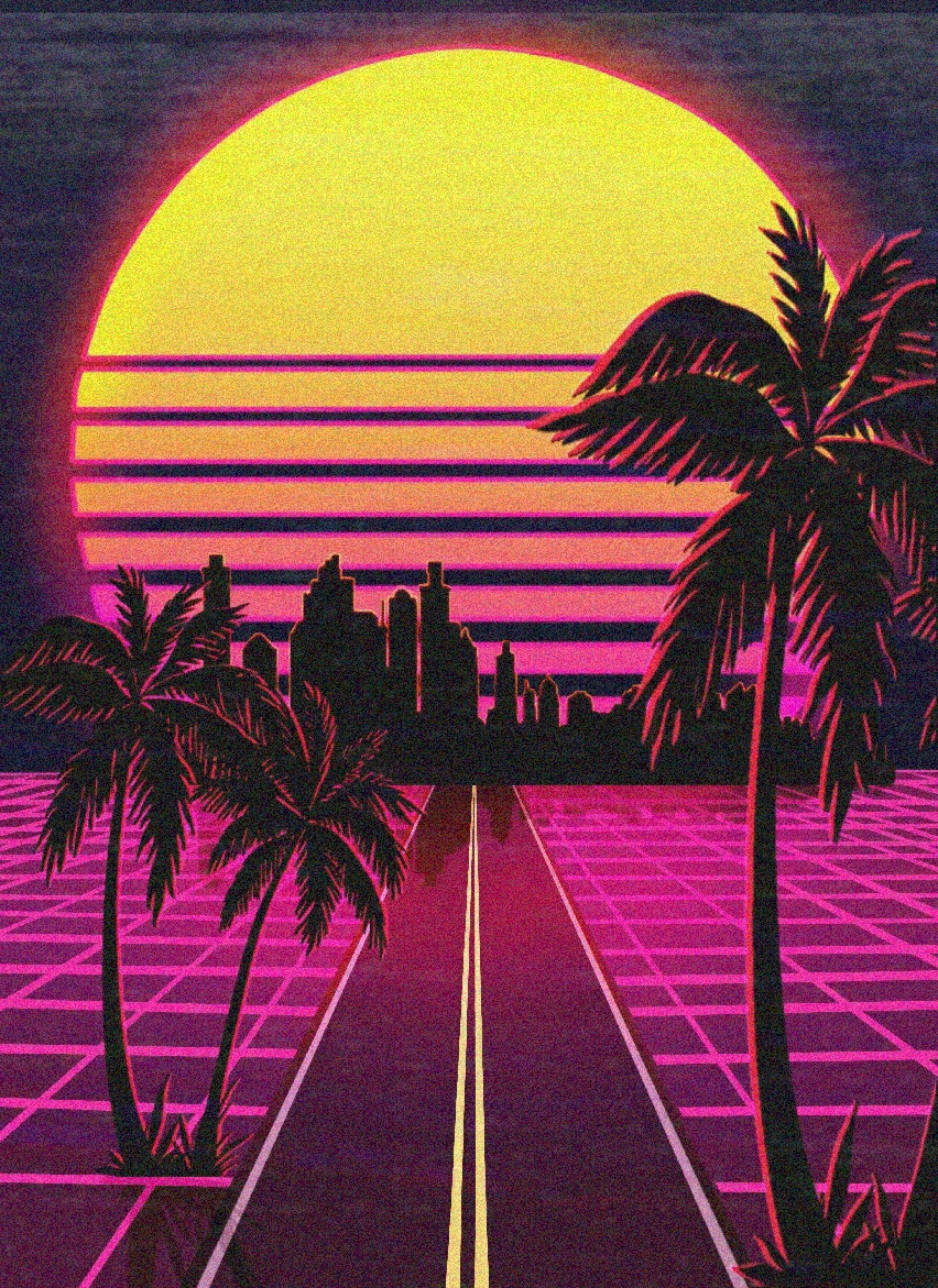 Neon Sunset by Necomara on DeviantArt
