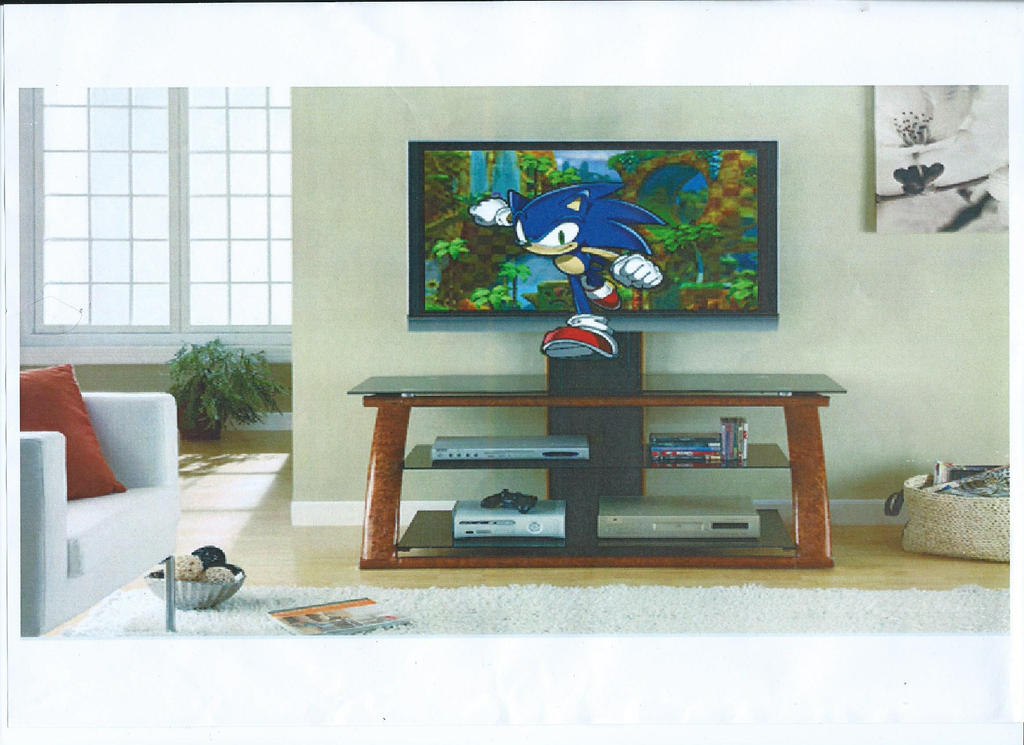Sonic Out For The Tv by patman1996moon on DeviantArt