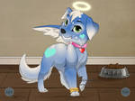 Snowflake the Angel-Puppy by Sonic-makes-me-smile