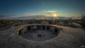 Topview cannon bunker abandoned since ww2