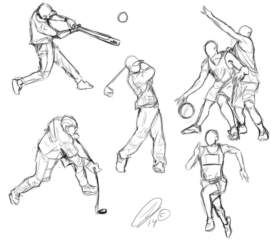 Sports Example Drawing Sports Sketches by Silverlykta on DeviantArt