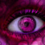 Intense Pink Heart eye
