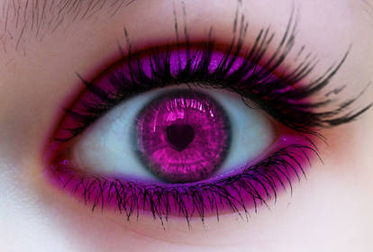 Intense Pink heart eye 2