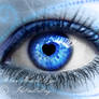 Blue Heart Eye