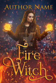 Fire Witch - Premade Book Cover