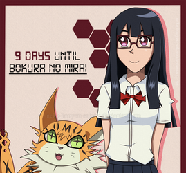 tri countdown: Meiko and Meicoomon