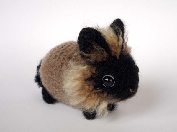 Colorful lionhead bunny